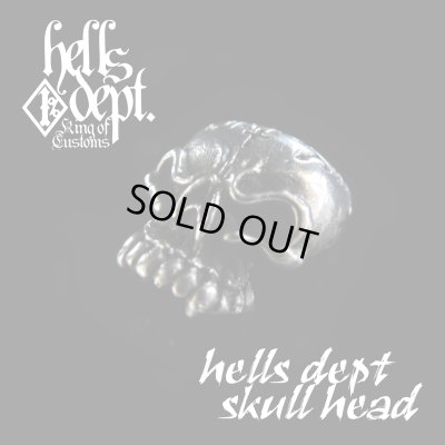 Photo1: REDRUM 【"EZ PARTS SERIES" HELLS DEPT SKULL HEAD for Bone Shaker】(WHITE METAL)