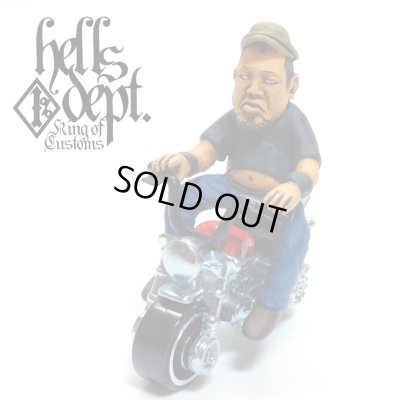 Photo1: HELLS DEPT【COOKIE FIGURE with HONDA MONKEY (HAND PAINTED)】(RESIN FIGURES)