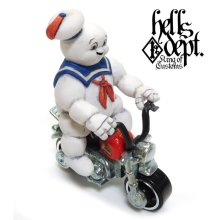 Other Images3: HELLS DEPT 【MARSHMALLOW MAN FIGURE with HONDA MONKEY (HAND PAINTED)】(RESIN FIGURES)