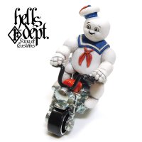 HELLS DEPT 【MARSHMALLOW MAN FIGURE with HONDA MONKEY (HAND PAINTED)】(RESIN FIGURES)