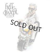 HELLS DEPT 【Mr. CHICKEN FIGURE with HONDA MONKEY (HAND PAINTED)】(RESIN FIGURES)