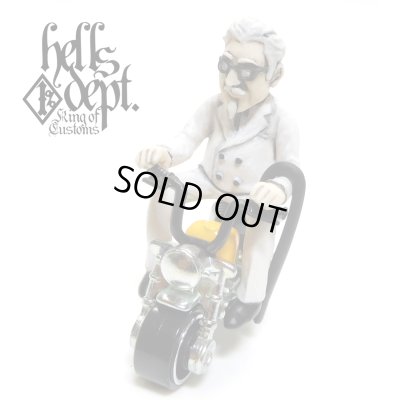 Photo1: HELLS DEPT 【Mr. CHICKEN FIGURE with HONDA MONKEY (HAND PAINTED)】(RESIN FIGURES)