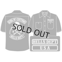 PRE-ORDER HELLS DEPT WORK SHIRTS 【USA EDITION】 BLACK/EXPECTED SHIP DATE March 25