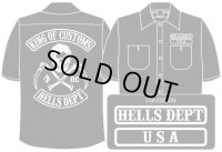 PRE-ORDER HELLS DEPT WORK SHIRTS 【USA EDITION】 BLACK/EXPECTED SHIP DATE March 25
