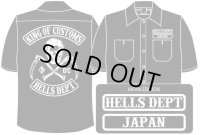 PRE-ORDER HELLS DEPT WORK SHIRTS 【JAPAN EDITION】 BLACK/EXPECTED SHIP DATE March 25