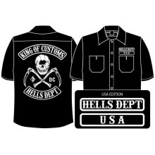 Other Images1: PRE-ORDER HELLS DEPT WORK SHIRTS 【USA EDITION】 BLACK/EXPECTED SHIP DATE March 25