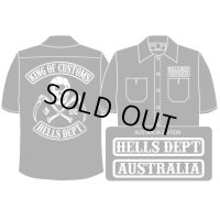 PRE-ORDER HELLS DEPT WORK SHIRTS 【AUSTRALIA EDITION】 BLACK/EXPECTED SHIP DATE March 25