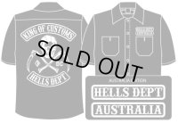 PRE-ORDER HELLS DEPT WORK SHIRTS 【AUSTRALIA EDITION】 BLACK/EXPECTED SHIP DATE March 25