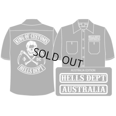 Photo1: PRE-ORDER HELLS DEPT WORK SHIRTS 【AUSTRALIA EDITION】 BLACK/EXPECTED SHIP DATE March 25