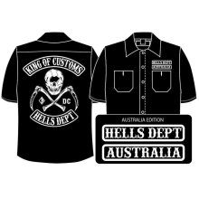 Other Images1: PRE-ORDER HELLS DEPT WORK SHIRTS 【AUSTRALIA EDITION】 BLACK/EXPECTED SHIP DATE March 25