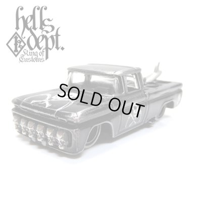 Photo1: PRE-ORDER - JDC13 【"SKULL CUSTOM" '62 CHEVY PICKUP (FINISHED PRODUCT)】 BLACK/RR (EXPECTED SHIP DATE MAR 18, 2019)