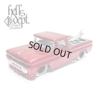 Photo1: JDC13 【"SPIDER" CUSTOM '62 CHEVY with WHITE METAL WHEELS (FINISHED PRODUCT)】RED/WMW