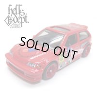 JDC13 【"HELLS" '90 HONDA CIVIC EF (FINISHED PRODUCT)】 RED/RR (MYSTERY PACKED)