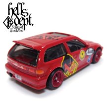 Other Images2: JDC13 【"HELLS" '90 HONDA CIVIC EF (FINISHED PRODUCT)】 RED/RR (MYSTERY PACKED)