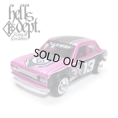 Photo1: JDC13 【"HELLS DEPT 9th ANNIVERSARY MODEL VOL.7" DATSUN 510 (FINISHED PRODUCT)】 PINK/RR