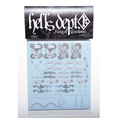 Photo1: HELLS DEPT- DECAL 【"SKULL & SNAKE"】(for '55 CHEVY BEL AIR GASSER)