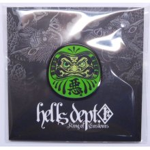 Other Images1: HELLS DEPT x FUNKASTOK MOTORS 【"HELLS DARUMA" PINS】GREEN