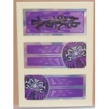 Other Images2: HELLS DEPT- STICKERS 【"HELLS DEPT" PURPLE STICKERS for RAIJIN EXPRESS】PURPLE(included 2pcs)