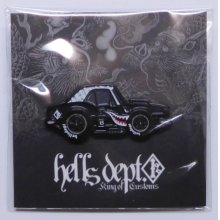 Other Images1: 【BLACK Ver.】 HELLS DEPT x FUNKASTOK MOTORS 【"HELLS SHARK CAMARO" PINS】BLACK