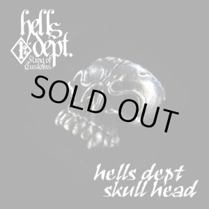 Photo: REDRUM 【"EZ PARTS SERIES" HELLS DEPT SKULL HEAD for Bone Shaker】(WHITE METAL)