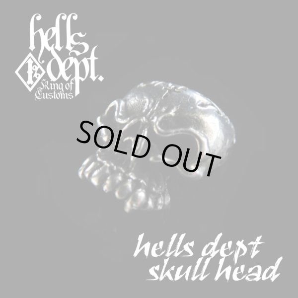 Photo1: REDRUM 【"EZ PARTS SERIES" HELLS DEPT SKULL HEAD for Bone Shaker】(WHITE METAL) (1)