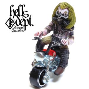 Photo: HELLS DEPT 【IMMORTAN JOE FIGURE with HONDA MONKEY (HAND PAINTED)】(RESIN FIGURES)