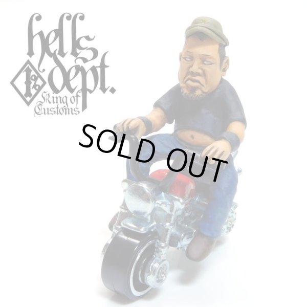 Photo1: HELLS DEPT【COOKIE FIGURE with HONDA MONKEY (HAND PAINTED)】(RESIN FIGURES) (1)