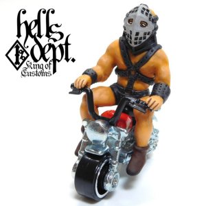 Photo: HELLS DEPT 【THE HUMUNGAS FIGURE with HONDA MONKEY (HAND PAINTED)】(RESIN FIGURES)
