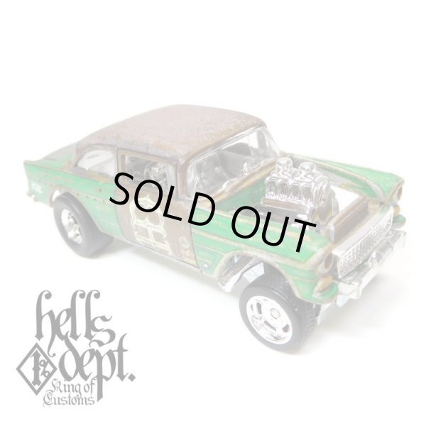 Photo1: LOWERED B'STYLE x KATSUNUMA SEISAKUSYO 【'55 CHEVY BEL AIR GASSER (FINISHED PRODUCT)】RUSTED-GREEN/RR (1)