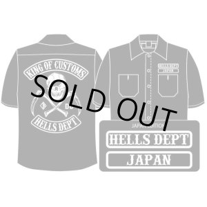 Photo: PRE-ORDER HELLS DEPT WORK SHIRTS 【JAPAN EDITION】 BLACK/EXPECTED SHIP DATE March 25