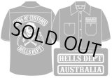 Photo: PRE-ORDER HELLS DEPT WORK SHIRTS 【AUSTRALIA EDITION】 BLACK/EXPECTED SHIP DATE March 25
