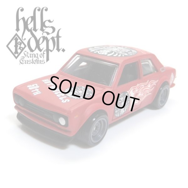 Photo1: 【"DARUMA" DATSUN 510 (FINISHED PRODUCT)】 FLAT RED/RR (1)