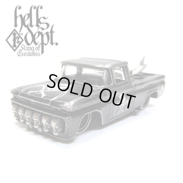 Photo1: PRE-ORDER - JDC13 【"SKULL CUSTOM" '62 CHEVY PICKUP (FINISHED PRODUCT)】 BLACK/RR (EXPECTED SHIP DATE MAR 18, 2019) (1)