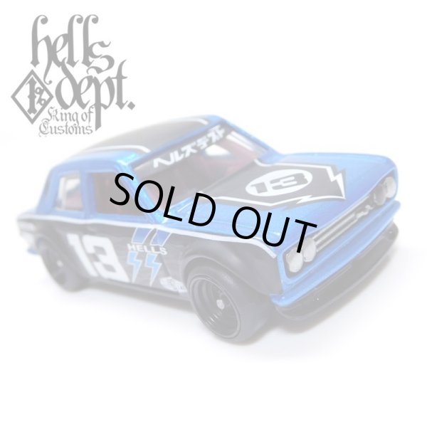 Photo1: JDC13 【"HELLS DEPT 9th ANNIVERSARY MODEL VOL.6" DATSUN 510 (FINISHED PRODUCT)】 BLUE/RR (1)
