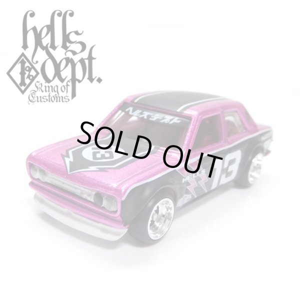 Photo1: JDC13 【"HELLS DEPT 9th ANNIVERSARY MODEL VOL.7" DATSUN 510 (FINISHED PRODUCT)】 PINK/RR (1)