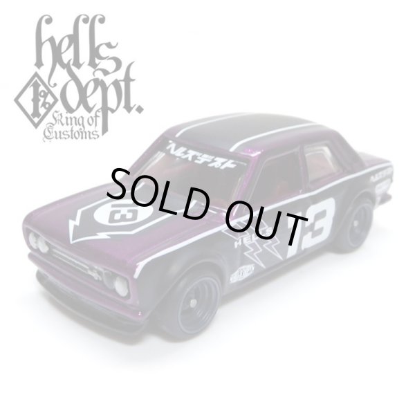 Photo1: JDC13 【"HELLS DEPT 9th ANNIVERSARY MODEL VOL.8" DATSUN 510 (FINISHED PRODUCT)】 PURPLE/RR (1)