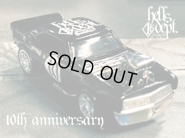 Photo1: PRE-ORDER - JDC13 【HELLS DEPT 10th ANNIVERSARY - '67 CAMARO "HELLS 10th" (FINISHED PRODUCT)】 BLACK/RR (EXPECTED SHIP DATE JUN 30, 2020) (1)