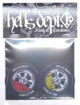 Photo: HELLS DEPT- STICKERS 【"HELLS WHEELS"】RED&YELLOW