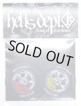 Photo: HELLS DEPT- STICKERS 【"HELLS WHEELS"】RED&YELLOW