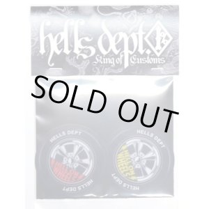 Photo: HELLS DEPT- STICKERS 【"HELLS WHEELS"】RED&YELLOW