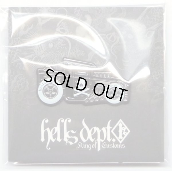 Photo1: HELLS DEPT x FUNKASTOK MOTORS 【"CYCLOPS" PINS】BLACK (1)