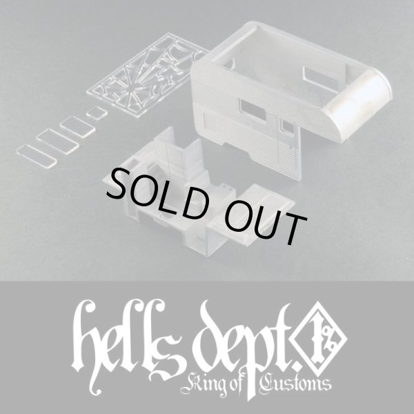 Photo1: 【"HELL CAMP CUSTOM" for VOLKSWAGEN T2 PICKUP (CUSTOM KIT)】(WHITE METAL) (1)