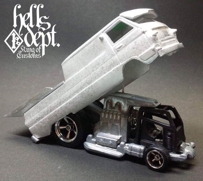Photo: "New Arrival" PRE-ORDER : LOWERED B'STYLE 【DODGE A-100 DRAG TRUCK "HOT DOG"】(WHITE METAL) EXPECTED SHIP DATE October 25
