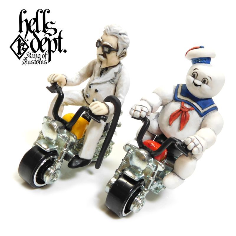 Photo: "New Arrival" 【MARSHMALLOW MAN FIGURE with HONDA MONKEY (HAND PAINTED)】,【Mr. CHICKEN FIGURE with HONDA MONKEY (HAND PAINTED)】