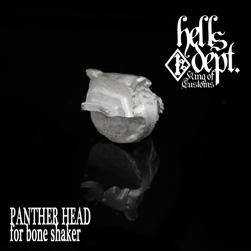 Photo: MARVEL 【PANTHER HEAD for Bone Shaker】(WHITE METAL)