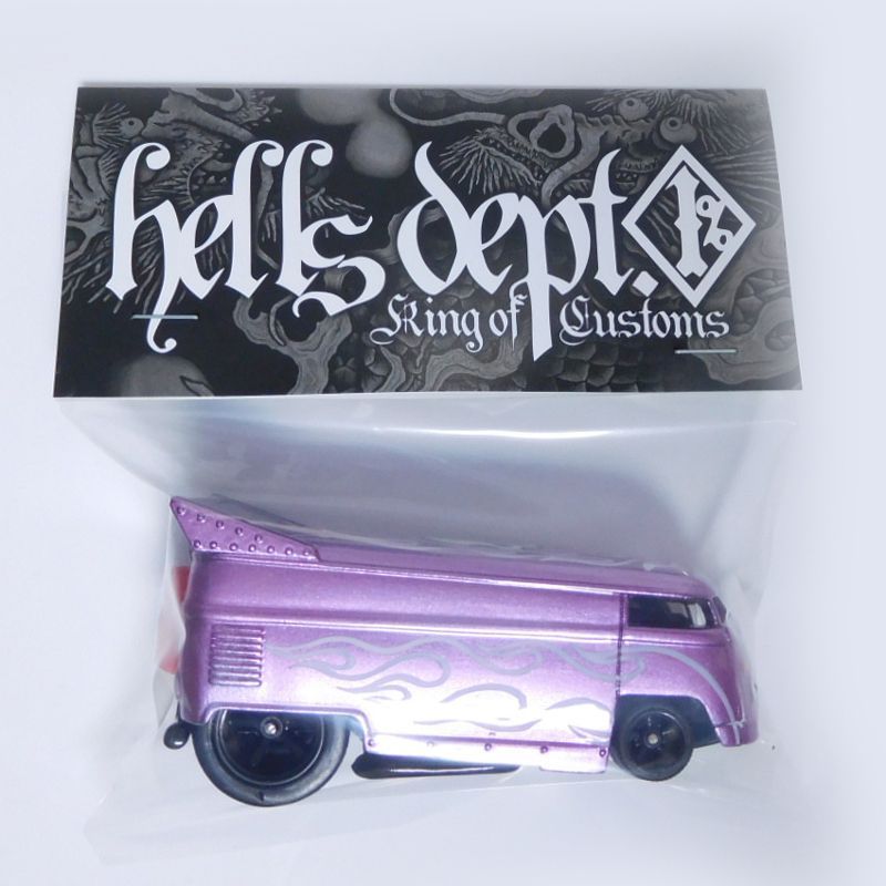 Photo: JDC13 X BOO Pinstriping 【VOLKSWAGEN DRAG BUS (FINISHED PRODUCT)】PURPLE/RR(SKULL)