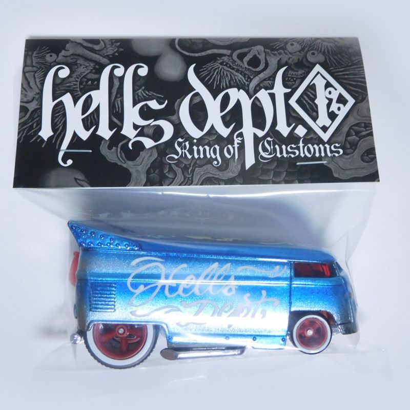 Photo: JDC13 X BOO Pinstriping 【VOLKSWAGEN DRAG BUS (FINISHED PRODUCT)】LT.BLUE/RR(SKULL)