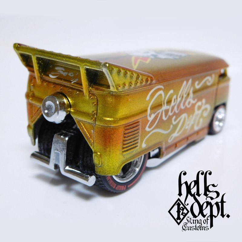 Photo: JDC13 X BOO Pinstriping 【VOLKSWAGEN DRAG BUS (FINISHED PRODUCT)】ORANGE/RR(SKULL)