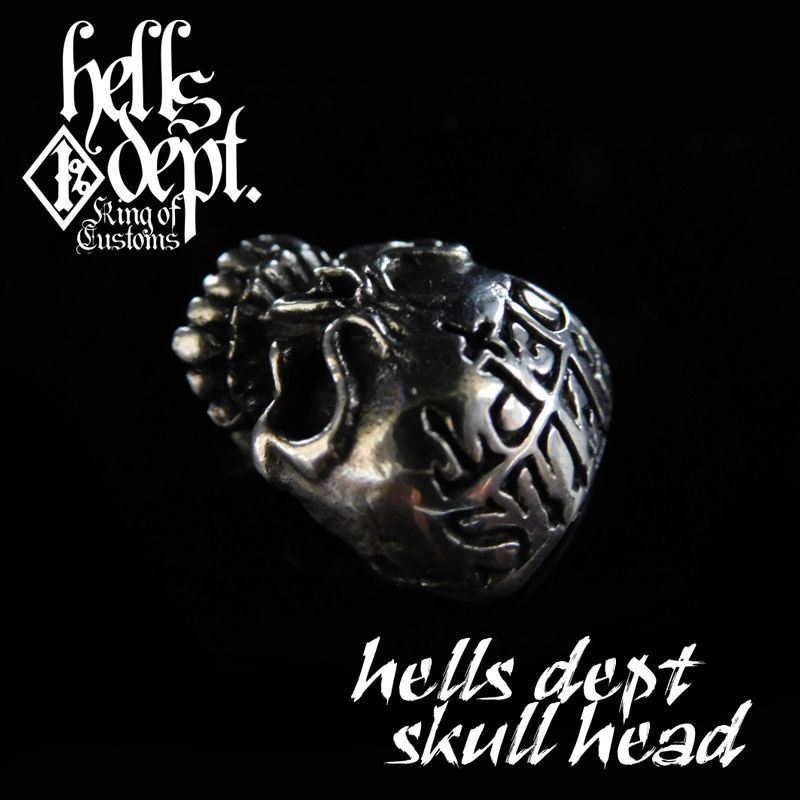 Photo: REDRUM 【"EZ PARTS SERIES" HELLS DEPT SKULL HEAD for Bone Shaker】(WHITE METAL)