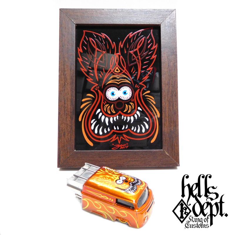 Photo: BOO Pinstriping 【EVWO "FAT MAN" with Pinstriped Picture (FINISHED PRODUCT)】ORANGE/RR